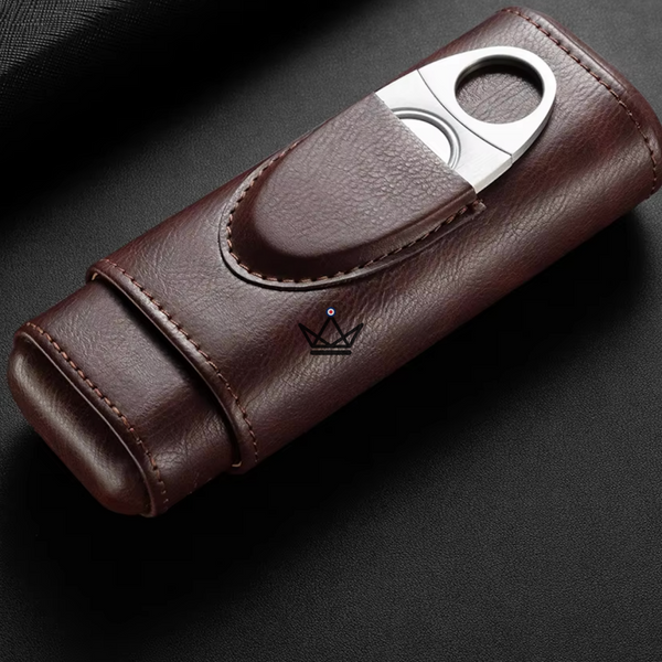 Etui à cigares et Coupe-Cigare - MIRLOS WOOD - - etui cigare - Cadeau, Noël, Anniversaire, Original, Fête des pères, fête des mères - Atelier Atypique