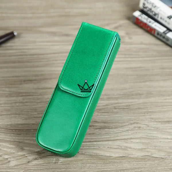 Etui en cuir de luxe pour stylo plume - Magnus (personnalisable) - - etui stylo personnalisable - Cadeau, Noël, Anniversaire, Original, Fête des pères, fête des mères - Atelier Atypique