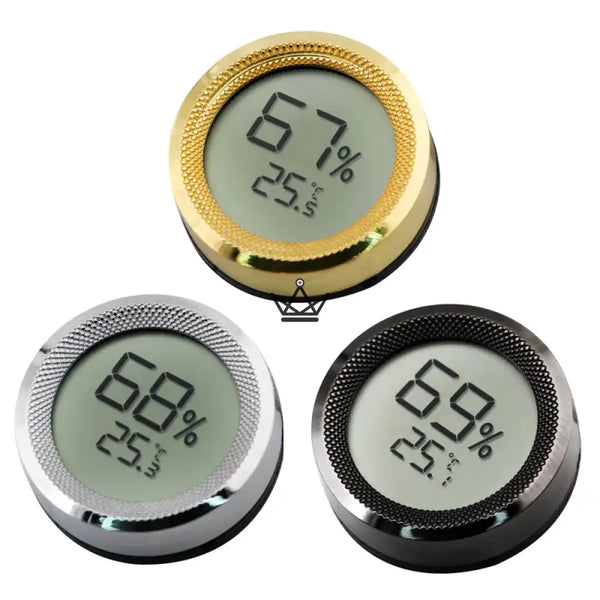 Hygromètre Électronique à Cigares - CarbonRing - - hygrometre - Cadeau, Noël, Anniversaire, Original - Atelier Atypique