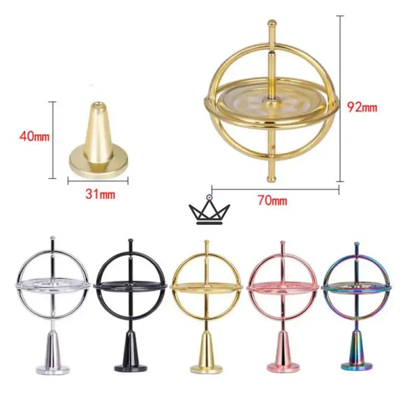 Gyroscope Auto-Équilibrant Anti-Gravity – Jouet de Décompression Éducatif - - - Cadeau, Noël, Anniversaire, Original, Fête des pères, fête des mères - Atelier Atypique