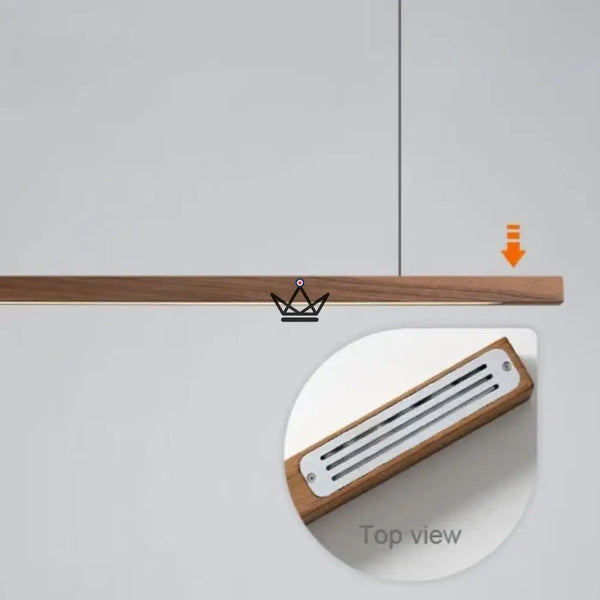 Lampe Suspendue LED en Bois Massif - Rhythm Nordic - - luminaire - Cadeau, Noël, Anniversaire, Original, Fête des pères, fête des mères - Atelier Atypique