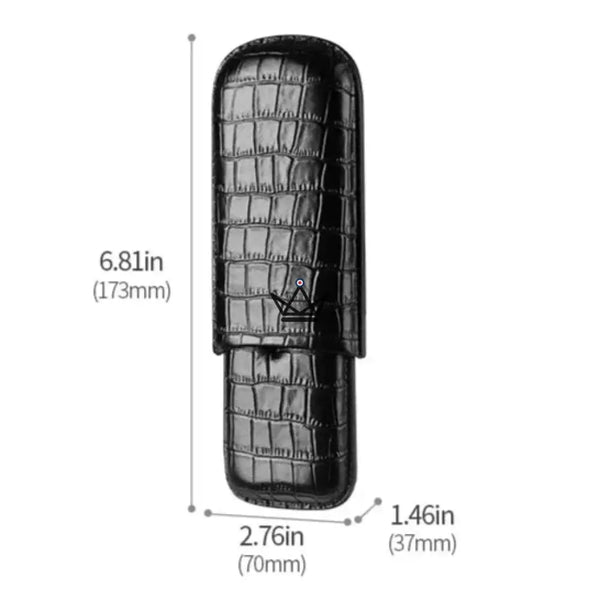 Etui à cigare de voyage cuir - COBRA - - etui cigare - Cadeau, Noël, Anniversaire, Original - Atelier Atypique
