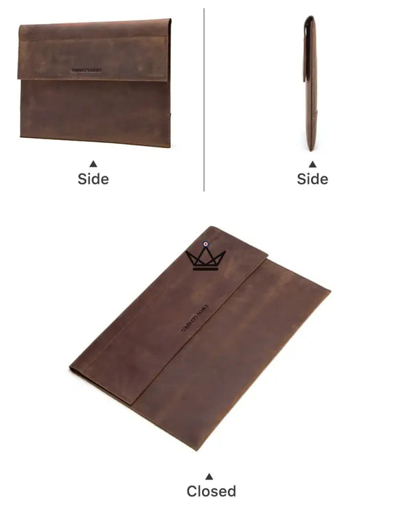 Pochette enveloppe iPad 13" en cuir personnalisable — Voyageur PLI – 11/13