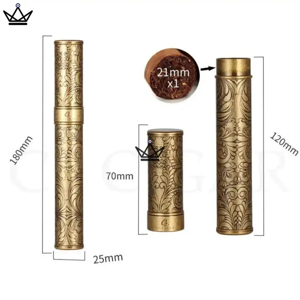 Tube à cigare - Héritage Edition - - etui - Cadeau, Noël, Anniversaire, Original, Fête des pères, fête des mères - Atelier Atypique
