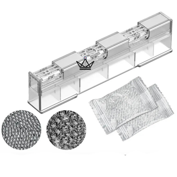 Humidificateur à Gel LINEAR CRYSTAL — Grille Réglable, Recharge Eau Distillée | Lot de 2