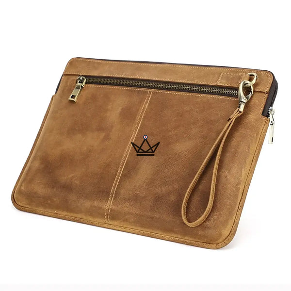 Housse en cuir personnalisable pour MacBook AIR & PRO - Voyageur Centurion