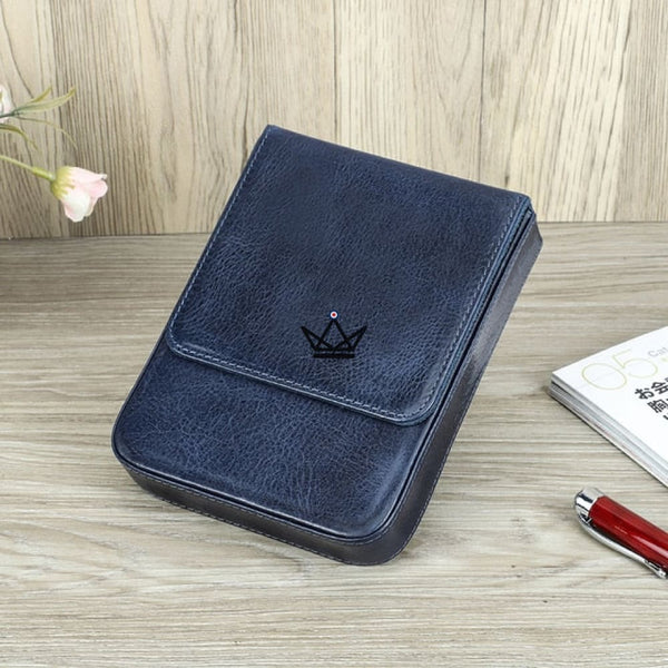 Etui en cuir de luxe pour stylo plume - Magnus (personnalisable) - - etui stylo personnalisable - Cadeau, Noël, Anniversaire, Original - Atelier Atypique