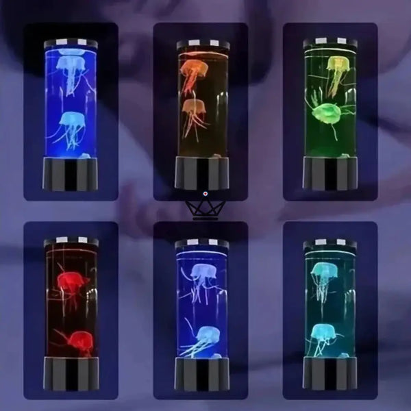 Lampe Méduse LED - Ambiance Océanique Relaxante - - lamp - Cadeau, Noël, Anniversaire, Original, Fête des pères, fête des mères - Atelier Atypique