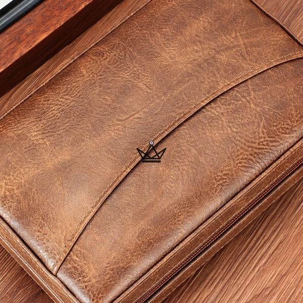 Cave à cigare de voyage en cuir - SOCRATE STYLE - - cave a cigare - Cadeau, Noël, Anniversaire, Original - Atelier Atypique