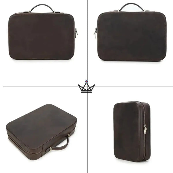 Housse sacoche en cuir pour Apple Mac Mini Personnalisable - Voyageur MacPod - - housse PC personnalisable - Cadeau, Noël, Anniversaire, Original - Atelier Atypique