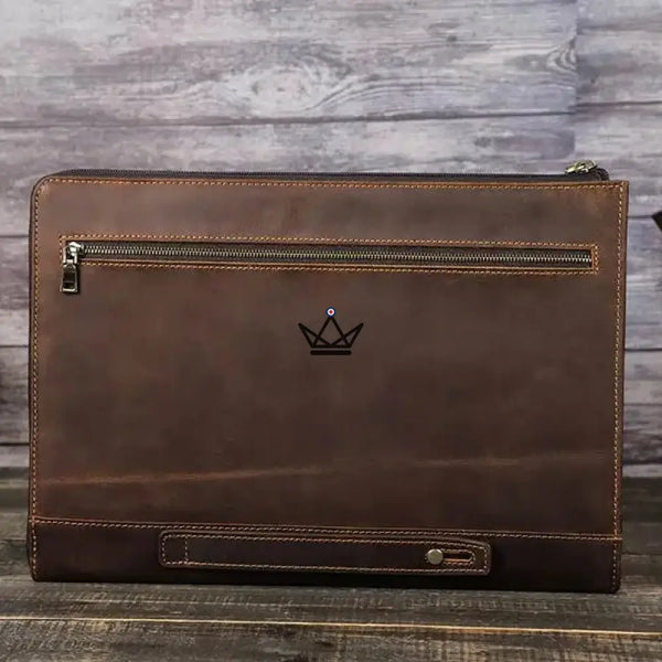 Personaliseerbare leren MacBook-hoes 13" en 14" — TRAVERSÉE-reistas – 4/15