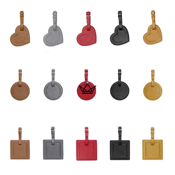 Étiquette Bagage Cuir personnalisable – Voyageur Crest