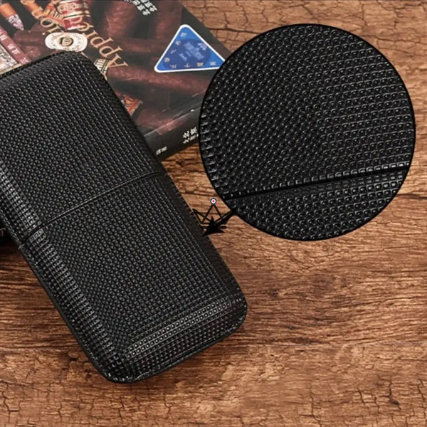 Etui à cigare de voyage en cuir - DUALGRID - - - Cadeau, Noël, Anniversaire, Original, Fête des pères, fête des mères - Atelier Atypique