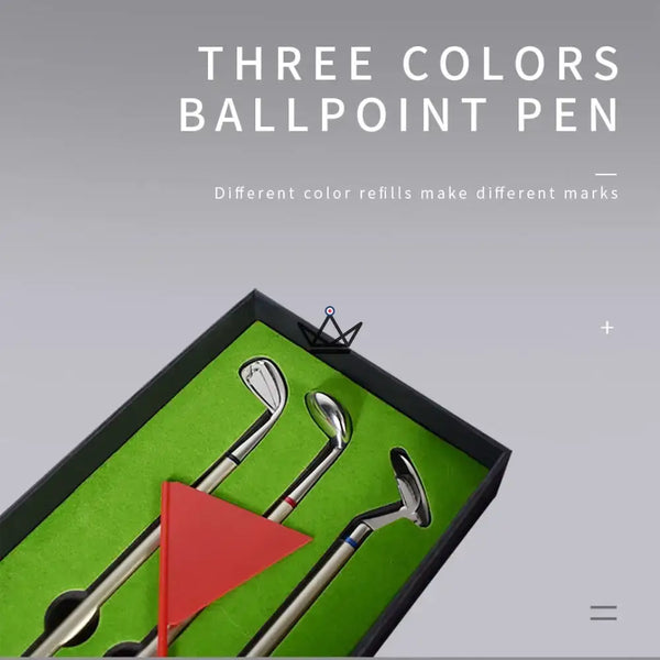 Golfclub-pennenset, cadeau voor bureau van golfer - BIRDIE
