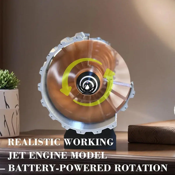 Doorsnede-model van een turbofan-vliegtuigmotor, 3D-kit - AEROS