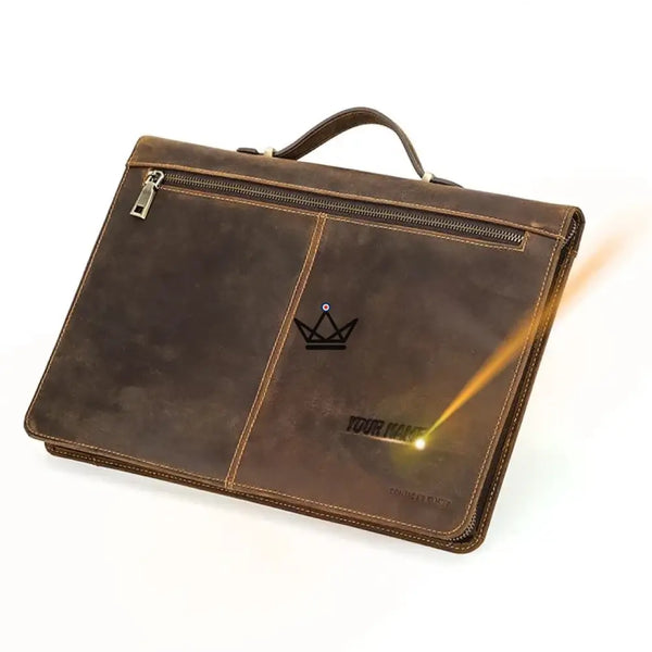 Aanpasbare lederen MacBook-hoes 13"-16" - CODEX Voyager