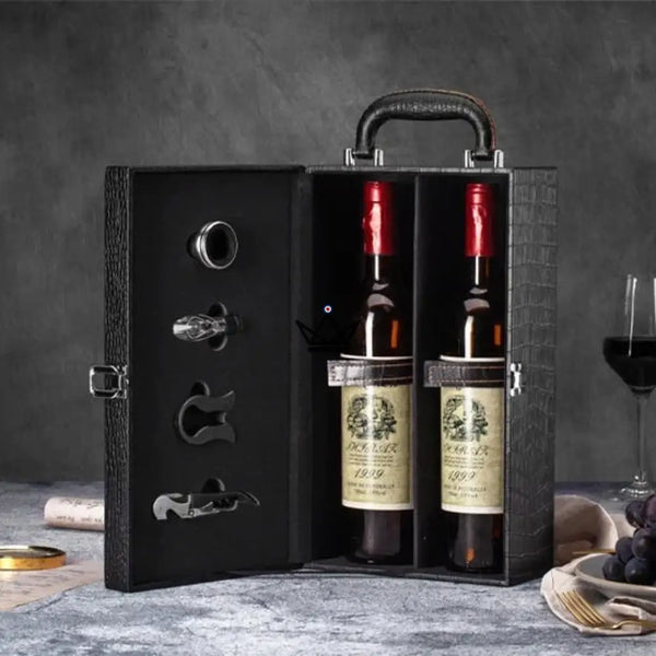 Geschenkset met 2 flessen wijn en sommelieraccessoires — SOMMELIER – 12/13