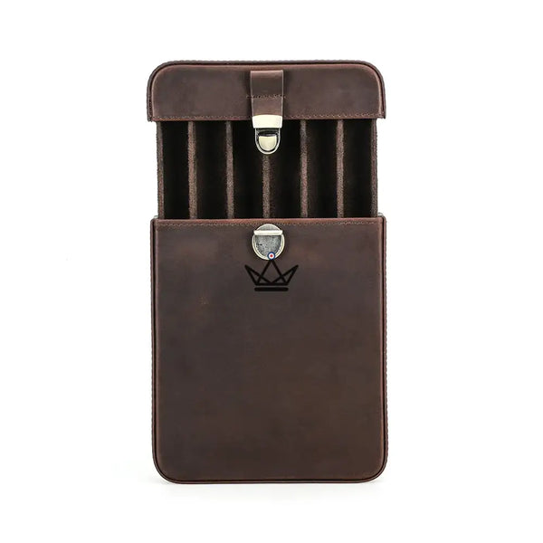 Étui à cigares en cuir personnalisable - Voyageur Slice - - etui cigare personnalisable - Cadeau, Noël, Anniversaire, Original - Atelier Atypique