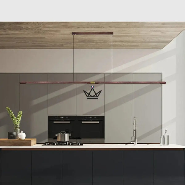 Luminaire Suspendue en Bois Massif - Wooden Rope - - luminaire - Cadeau, Noël, Anniversaire, Original, Fête des pères, fête des mères - Atelier Atypique