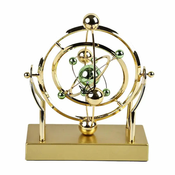 Gouden hemelse orbit kinetisch bureausculptuur - ASTRALIS