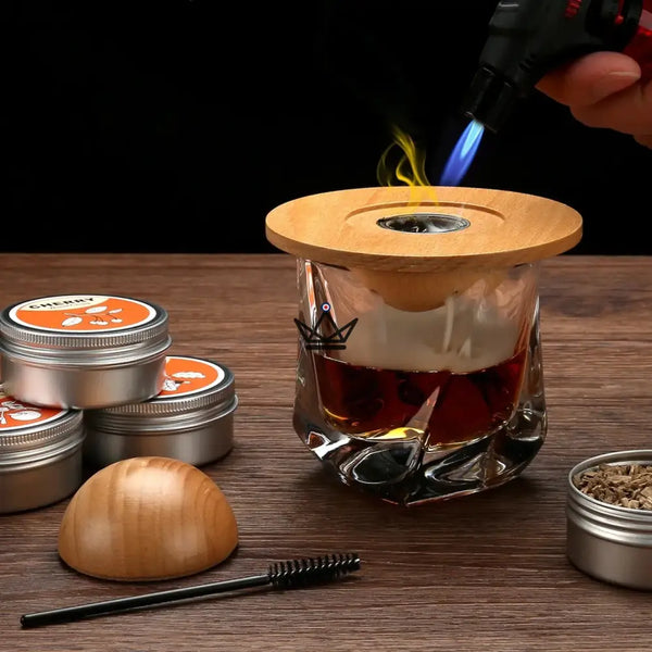 Kit Fumoir à Cocktail - Smoker - - fumage whisky - Cadeau, Noël, Anniversaire, Original - Atelier Atypique