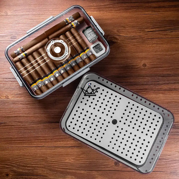 Cave à Cigare - CRYSTAL TIME - - cave a cigare - Cadeau, Noël, Anniversaire, Original - Atelier Atypique