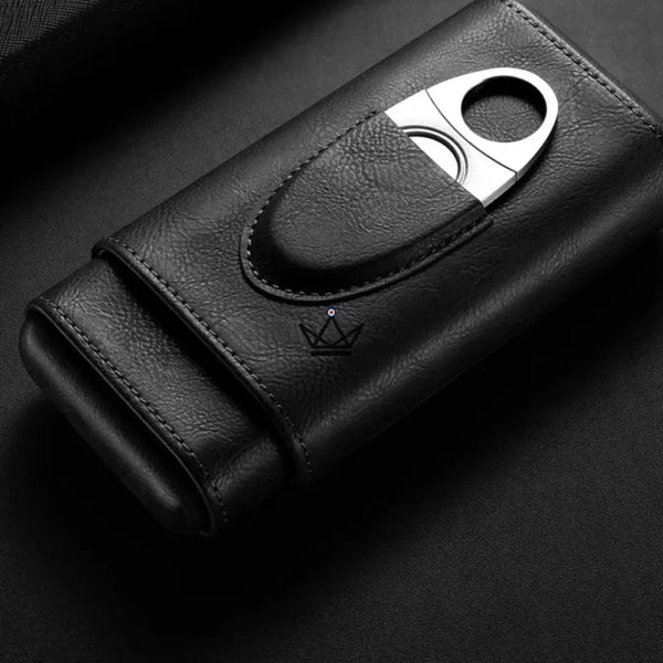 Etui à cigares et Coupe-Cigare - MIRLOS WOOD - - etui cigare - Cadeau, Noël, Anniversaire, Original, Fête des pères, fête des mères - Atelier Atypique