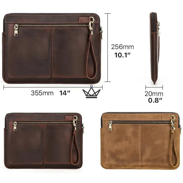 Housse en cuir personnalisable pour MacBook AIR & PRO - Voyageur Centurion