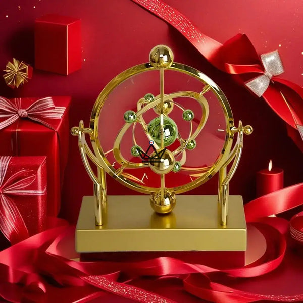 Gouden hemelse orbit kinetisch bureausculptuur - ASTRALIS