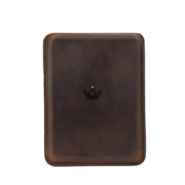 Personaliseerbare leren Macbook-hoes 13"-14" - Voyageur SKIN