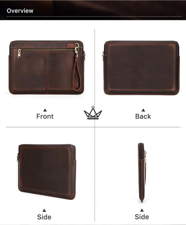 Housse en cuir personnalisable pour MacBook AIR & PRO - Voyageur Centurion