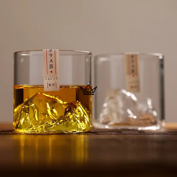 Verre à whisky montagne 3D en coffret bois — SOMMET – 2/8