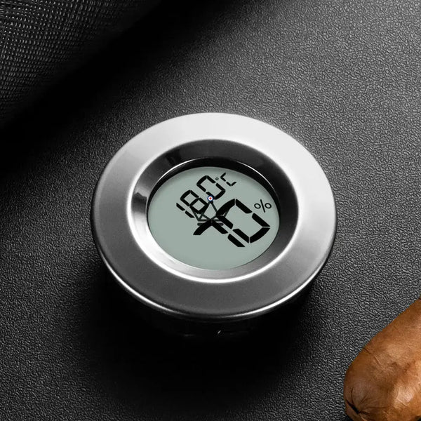 Hygromètre électronique pour Cigares - EliteGuard - - hygrometre - Cadeau, Noël, Anniversaire, Original, Fête des pères, fête des mères - Atelier Atypique