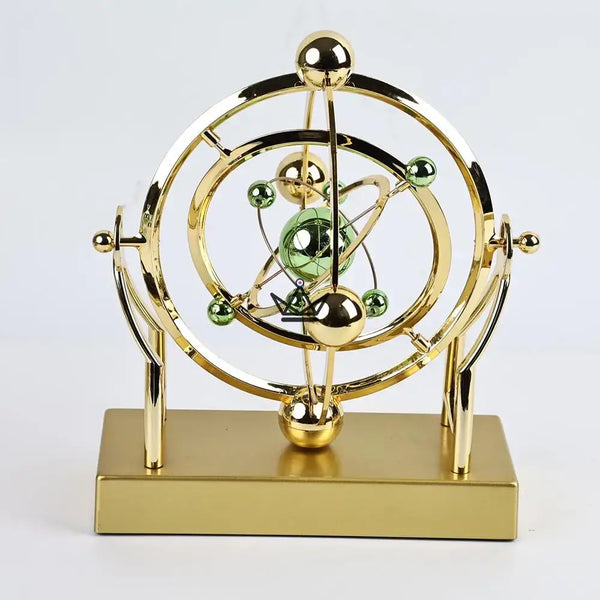 Gouden hemelse orbit kinetisch bureausculptuur - ASTRALIS