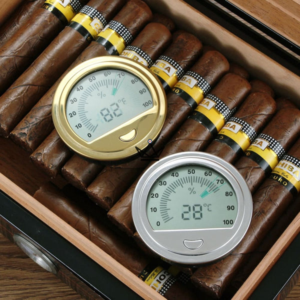 Hygromètre Électronique à Cigares - TESLA - - hygrometre - Cadeau, Noël, Anniversaire, Original - Atelier Atypique