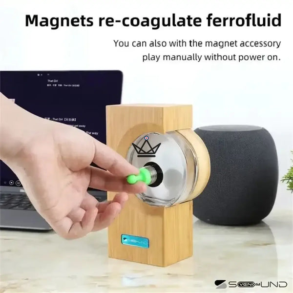 Ferrofluid-speaker die danst op het ritme van de muziek - ONDA