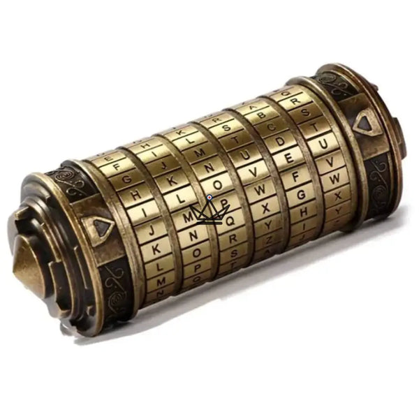 Cryptex Da Vinci – Bronze Coded Message Chest