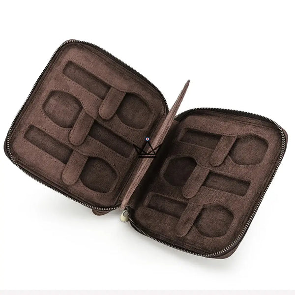 Personaliseerbare reisetui voor horloges – Voyageur Keeper — Volnerfleer, 4 maten: 2 tot 8 horloges – 11/20