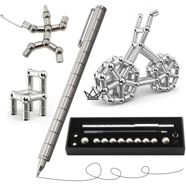 Stylo Aimanté Multifonctions – Créativité et Anti-Stress - - stylo - Cadeau, Noël, Anniversaire, Original, Fête des pères, fête des mères - Atelier Atypique