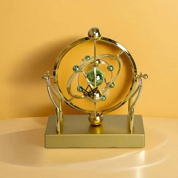 Gouden hemelse orbit kinetisch bureausculptuur - ASTRALIS