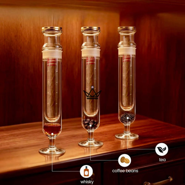 Vertical glass cigar infuser - Infusio Flûtae
