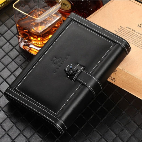 Etui de voyage cuir 4 cigares - HUTCH - - Etui à cigare Out - Cadeau, Noël, Anniversaire, Original - Atelier Atypique