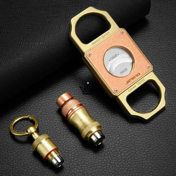 Coffret du Cigare de luxe 10 pièces - Majestic - - Briquet Out - Cadeau, Noël, Anniversaire, Original - Atelier Atypique