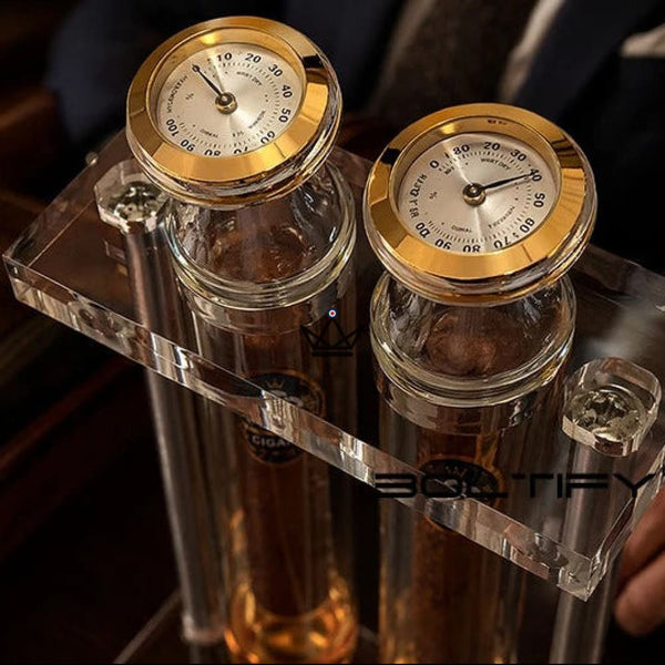 Infuseur à Cigare Double Tube Verre Hygromètre — INFUSIO TWIN – 3/7