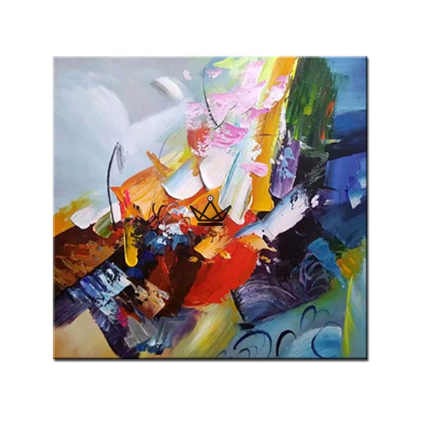 Peinture à l'huile sur toile XXL - Fusion Chromatique - - toile - Cadeau, Noël, Anniversaire, Original - Atelier Atypique