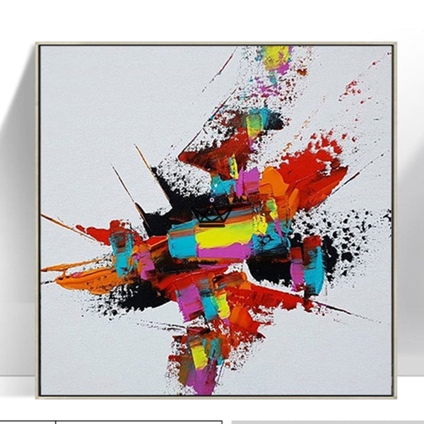 Peinture à l'huile sur toile XXL - Fusion Chromatique - - toile - Cadeau, Noël, Anniversaire, Original - Atelier Atypique