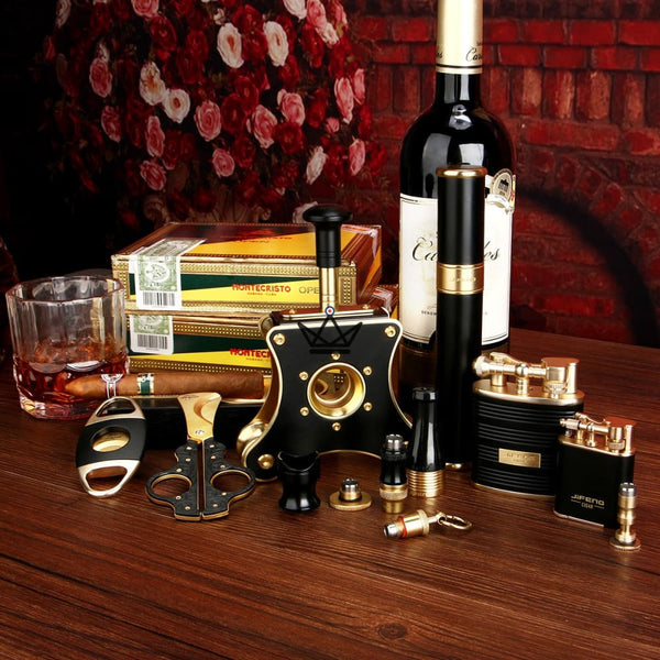 Coffret du Cigare de luxe 10 pièces - EZOV - - Briquet Out - Cadeau, Noël, Anniversaire, Original - Atelier Atypique