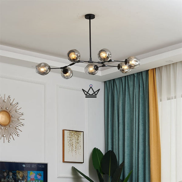 Lustre plafonnier industriel articulé - Branching Bubble - - luminaire - Cadeau, Noël, Anniversaire, Original - Atelier Atypique