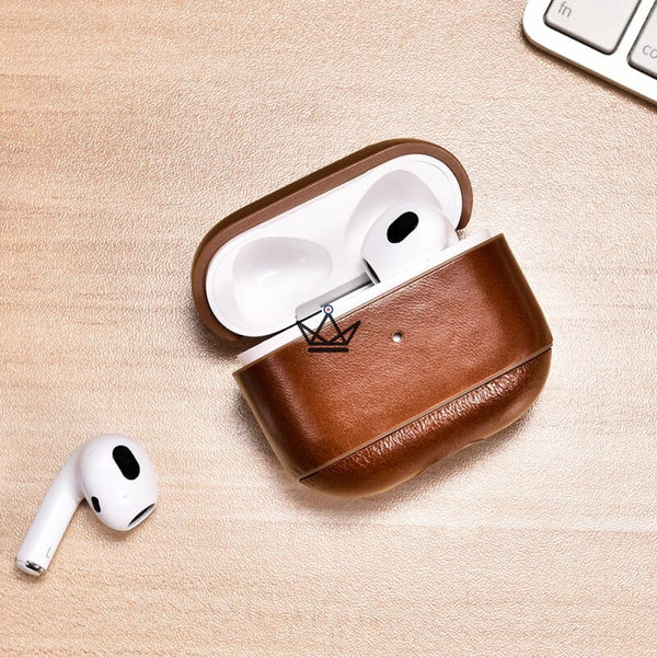 Housse en cuir pour AirPods 3 - The CasePods Third - - ecouteur - Cadeau, Noël, Anniversaire, Original - Atelier Atypique