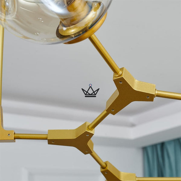 Lustre plafonnier industriel articulé - Branching Bubble - - luminaire - Cadeau, Noël, Anniversaire, Original - Atelier Atypique